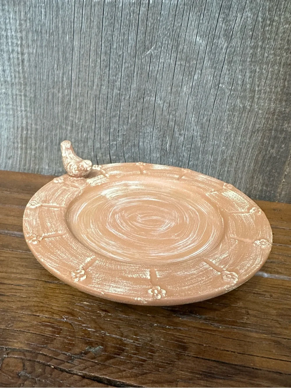 The White Barn Candle Co. Terra Cotta Candle Holder Bird Bath #2 - Picture 3 of 16